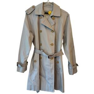 Brooks Brothers Women's Baby Blue Trench Coat, Sz 10